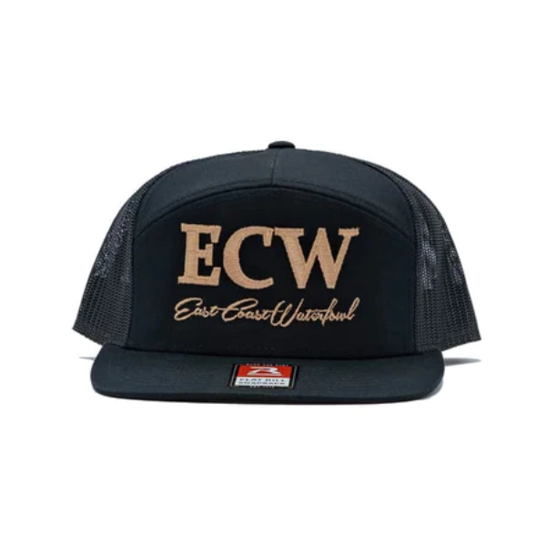 East Coast Waterfowl Embroidered ECW Logo 7 Panel Hat